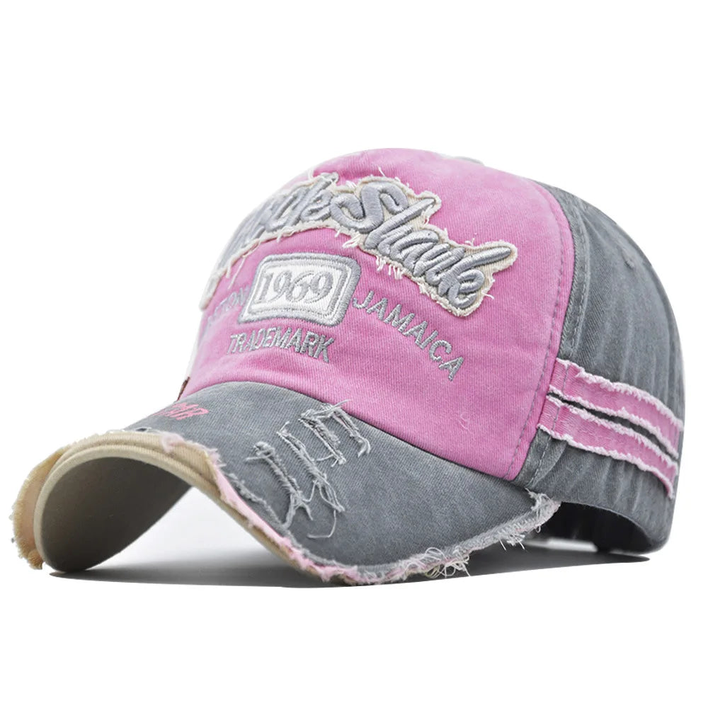 Vintage Washed Cotton Snapback 1969 Baseball Cap