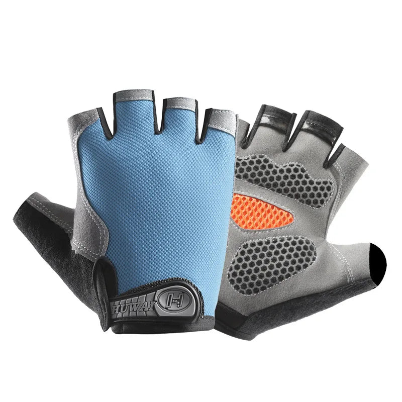 Breathable Anti-Slip Half Finger Cycling Gloves – Fitness, Gym, Bike Riding
