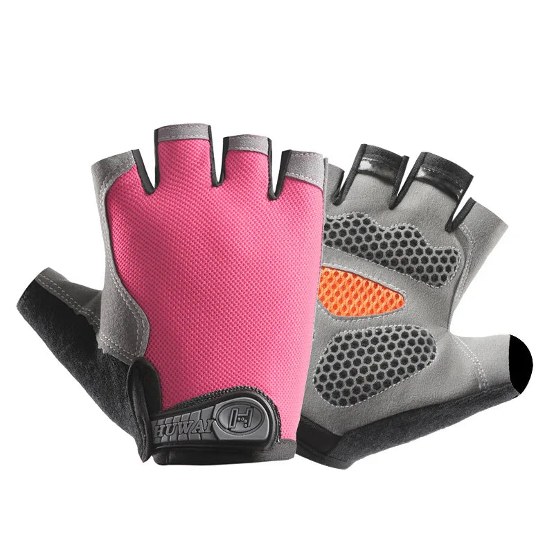Breathable Anti-Slip Half Finger Cycling Gloves – Fitness, Gym, Bike Riding