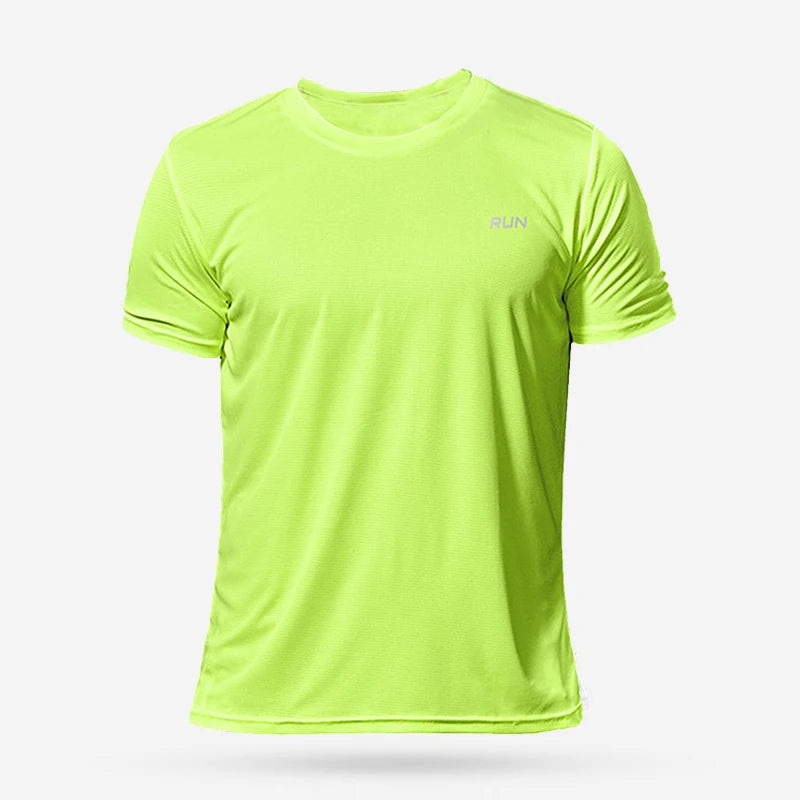 Men's Sports T-Shirt – Quick Dry Running, Soccer, Gym & Fitness Jersey