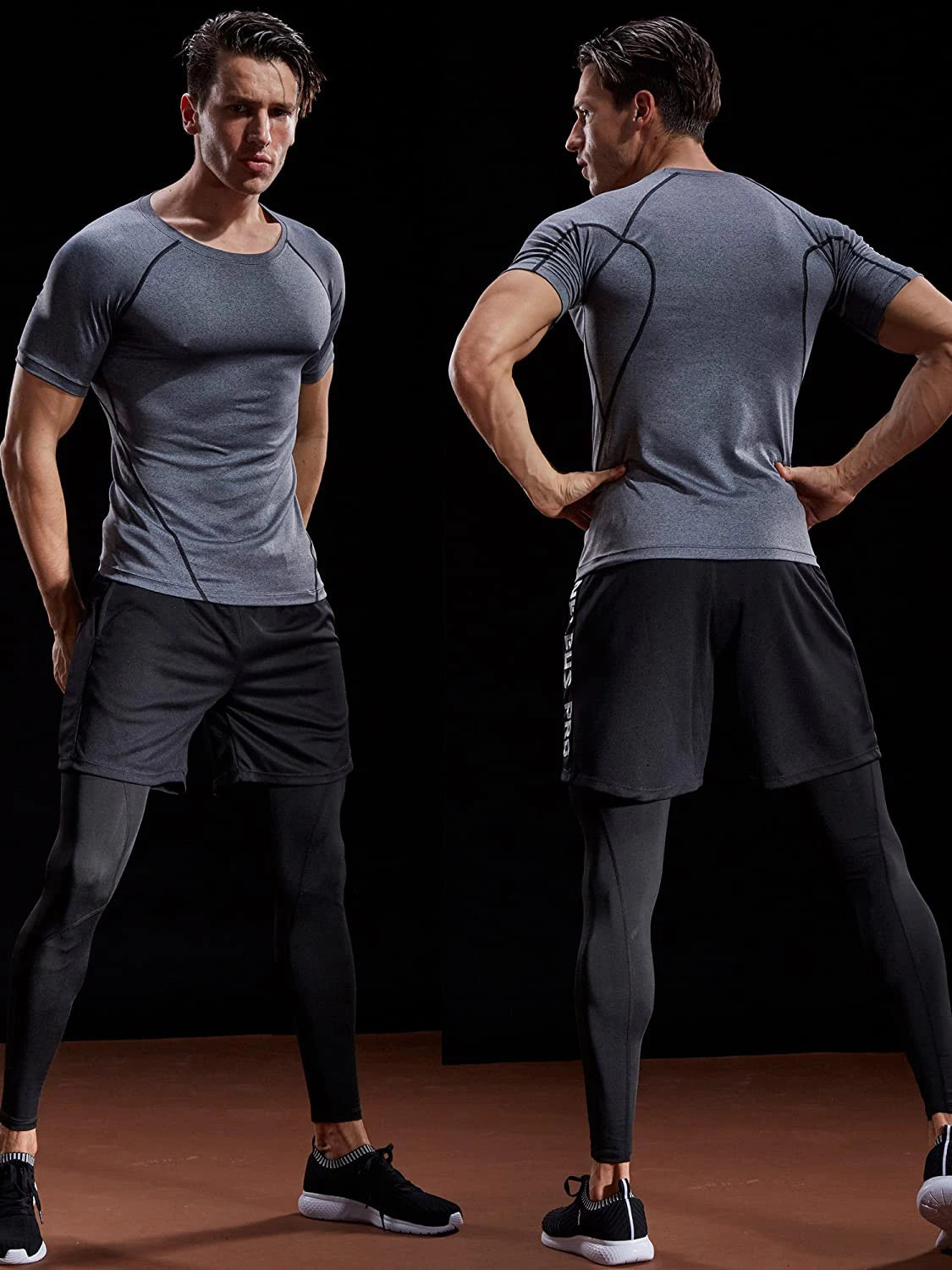Men's Compression T-Shirt – Summer Quick-Dry Sportswear for Running, Gym & Training