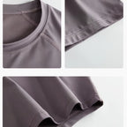 Women’s 2-Piece Gym Set – Summer Sportswear Outfit with Short Sleeve Top & Shorts Tracksuit