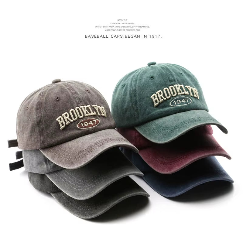 Adjustable Retro Embroidered Baseball Cap
