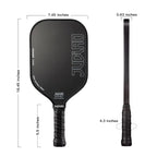 Pro Pickleball Paddle – T700 Raw Carbon Fiber Graphite Surface, USAPA Approved