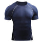Men's Compression T-Shirt – Summer Quick-Dry Sportswear for Running, Gym & Training