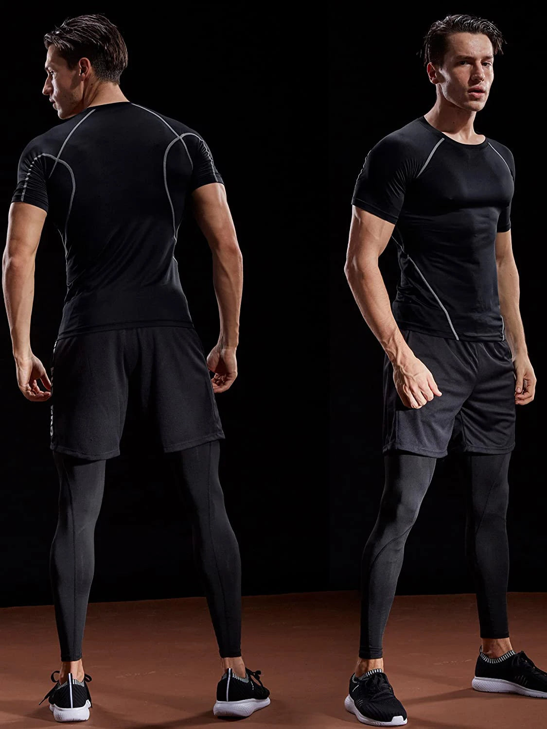 Men's Compression T-Shirt – Summer Quick-Dry Sportswear for Running, Gym & Training