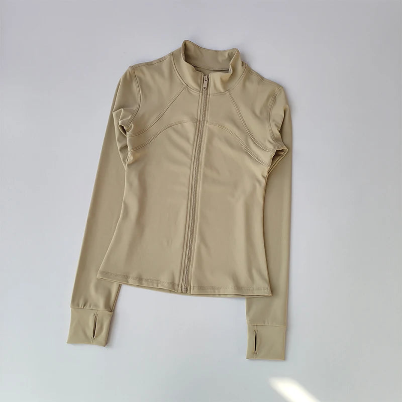 Women’s Windproof Yoga & Running Jacket – Long Sleeve